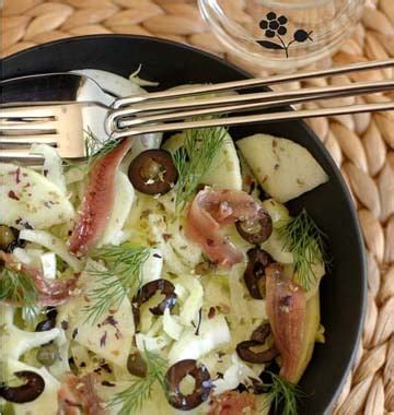 Salade de fenouil aux pommes et anchois Recettes de cuisine Ôdélices