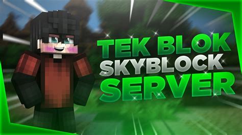 Tek Blokda Skyblock Sunucusu Lydor A Network Youtube