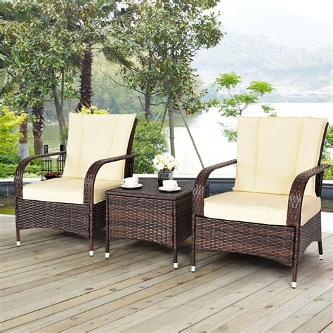 Brown Rattan Wicker Furniture Set The Best Inexpensive Outdoor Furniture Under 500 2021