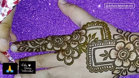 Vat Savitri Special Mehndi Design For Back Hand वट सवतर पज महद