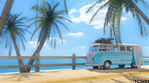 Beach VW Van Wallpapers on WallpaperDog