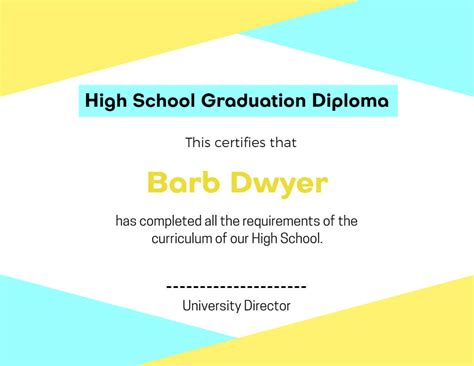 Diploma Certificate Sample