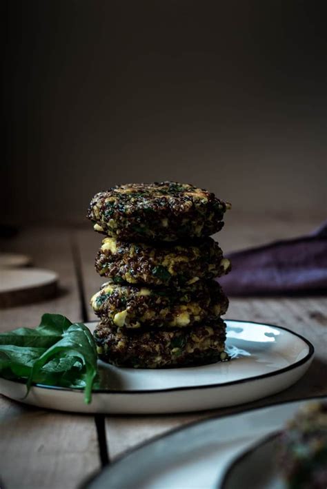 Quinoa Spinat Bratlinge Mit Feta