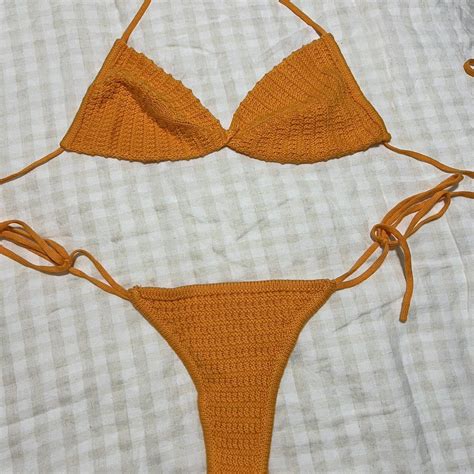 Glassons Brand New Crochet Bikini Both Size 10 Depop