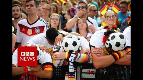 Fans React To Germanys World Cup Exit Bbc News Youtube