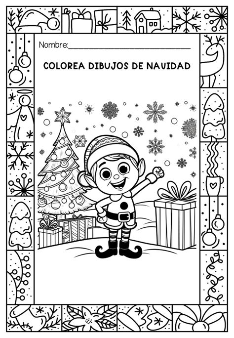 Bonitos Dibujos Para Colorear En Navidad Con Los Más Peques Vol 7