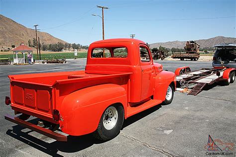 1951 Ford F 1 V8 Classic Hot Rod Includes Matching Orange And Brown