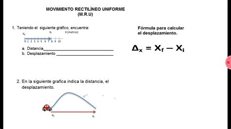 Distancia Y Desplazamiento Youtube