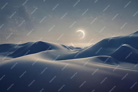 Premium Photo | Snow covered mountains in night