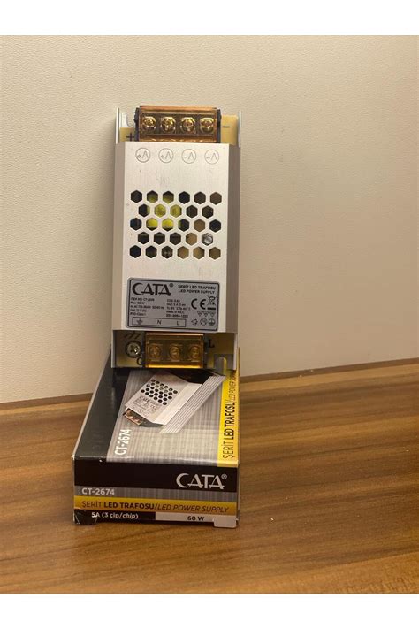 Cata ŞERİT LED TRAFOSU 5 CATA AMPER ULTRA SLİM İNCE 12 VOLT ADAPTÖR