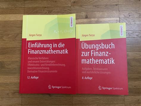 Finanzmathematik Theorie Und Bungen J Rgen Tietze Kaufen Auf Ricardo