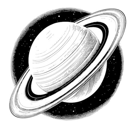 Premium Vector Planet Saturn Sketch Hand Drawn In Doodle Style