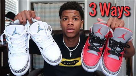 How To Lace Jordan 3s 3 Best Ways 🔥 Youtube