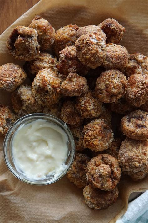 Air Fryer Crispy Breaded Mushrooms Air Fry Anytime