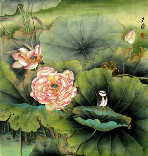 Chinese Paintings Of Lotus