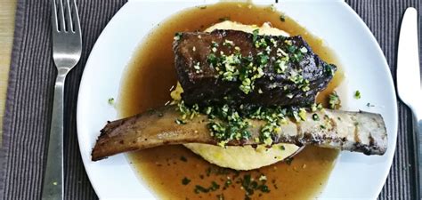 Braised Short Rib With Polenta And Gremolata Sloane S