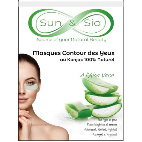 Masque Konjac Contour des Yeux à l Aloe Vera ZenArôme