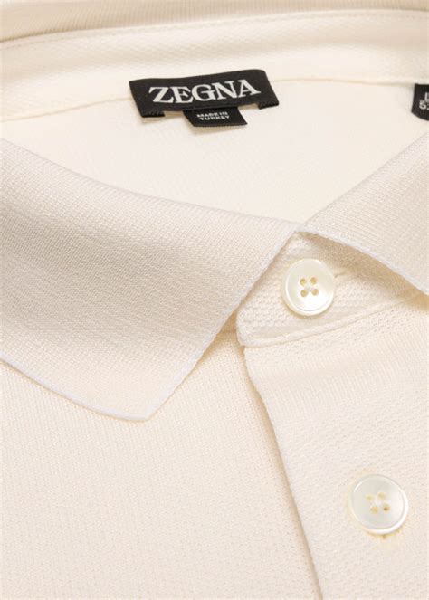 Zegna Mens Cotton And Silk Polo Shirt Bergdorf Goodman