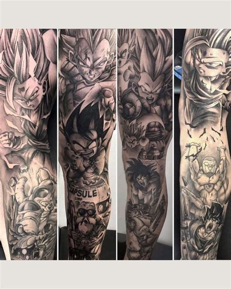 Dragonball Tattoo Leg Sleeve Idea Z Tattoo Dragon Ball Tattoo Dbz