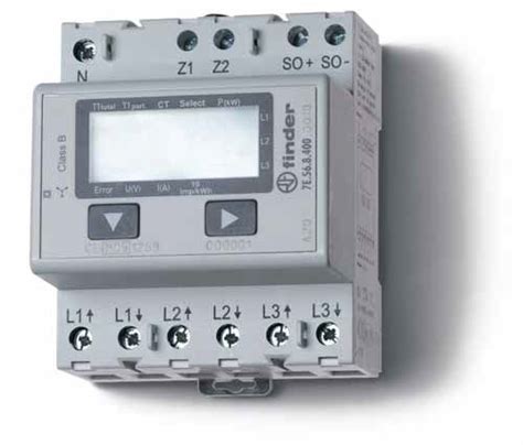 Electric Energy Meter Din Rail With Lcd Display Single Phase