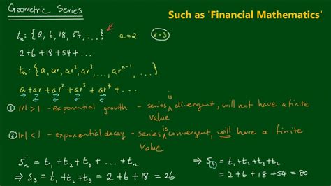 Geometric Series Deriving The Summation Formulas Youtube