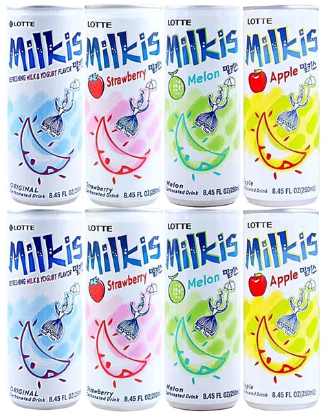 Milkis Carbonated Drink | 4 Variety Flavors Soda Soft Drinks, , Melon ...