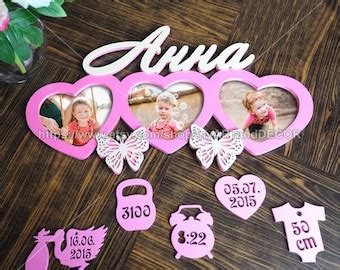 Items similar to Personalized Frame Personalized Baby Frame Picture Frames Frames Wood frames ...