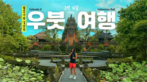 발리 우붓에서의 3박 4일 여행 우붓 스타벅스 요가 반 참푸안 트래킹 카젱 라이스 필드 인도네시아 Ep1