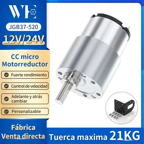 Motor Reductor De Engranaje De Metal De Alto Torque En Miniatura JGB37