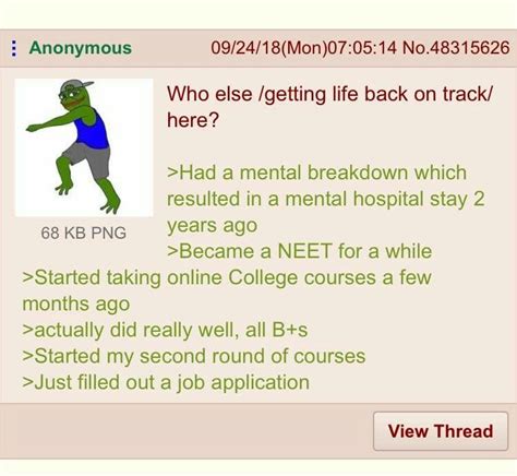 Anon Gets Back To Life Rgreentext Greentext Stories Know Your Meme