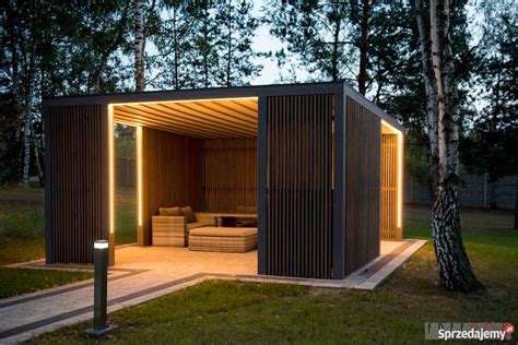 Nowoczesna Altana Ogrodowa z płaskim dachem | Pergola patio, Outdoor ...