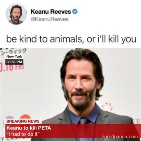 30 Of The Most Wholesome Keanu Reeves Memes | DeMilked