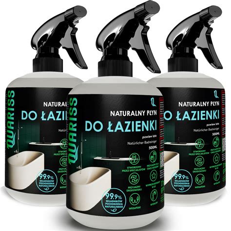 Zestaw Naturalny Płyn do Czyszczenia Mycia Łazienki Toalety WC 500 ml x