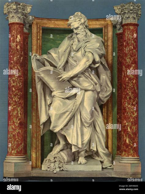 Statue of St. Matthew Apostle at St. John Laterano Basilica, Rome ...