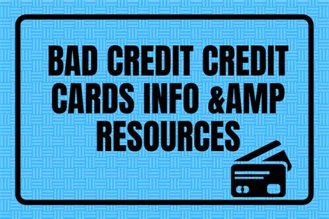 Bad Credit Credit Cards Info & Resources - Creditmergency