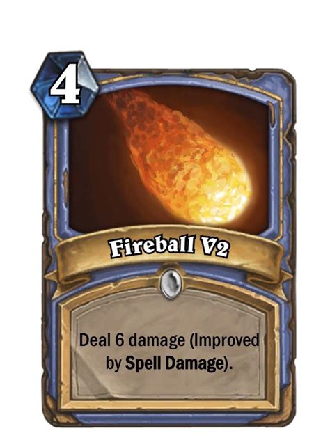 New fireball spell for mage : r/customhearthstone