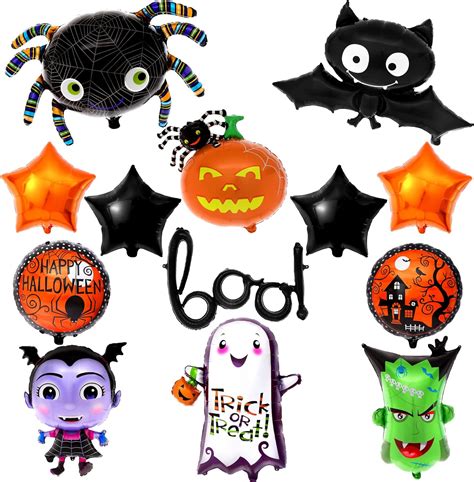 Katchon Happy Halloween Balloons Set Large Pack Of 13 Boo Balloons For