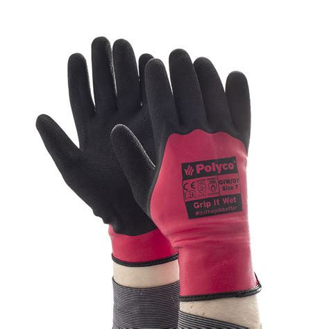 Polyco Grip It Wet Gloves GIW SafetyGloves Co Uk