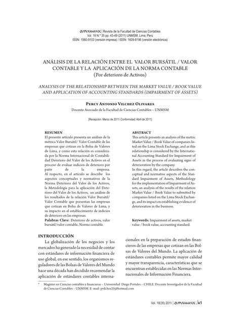 PDF ANÁLISIS DE LA RELACIÓN ENTRE EL VALOR BURSÁTIL VALOR CONTABLE