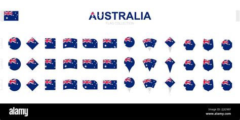 Large Collection Of Australia Flags Of Various Shapes And Effects Big