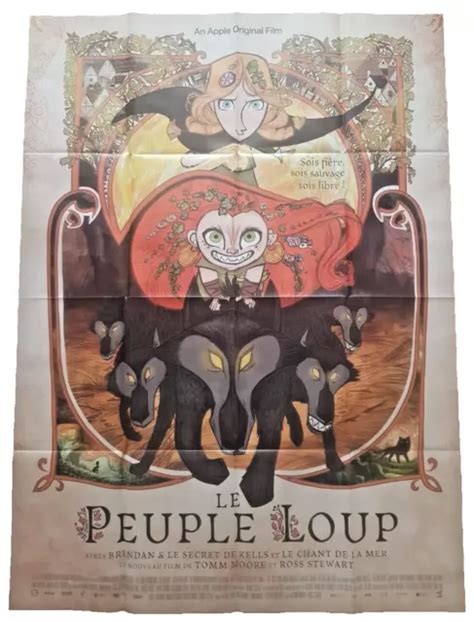 GRANDE FRENCH LARGE Cinema Poster LE PEUPLE LOUP De 2020 WOLFWALKERS