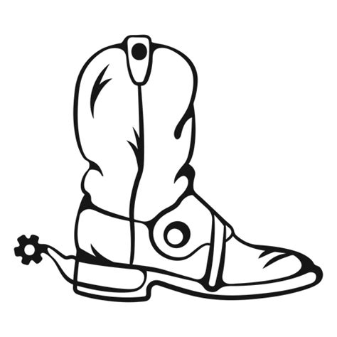 Cowboy Boots Stroke Png And Svg Design For T Shirts