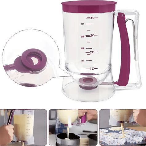 Pc Pancake Cupcake Batter Dispenser With Foldable Batter Separator