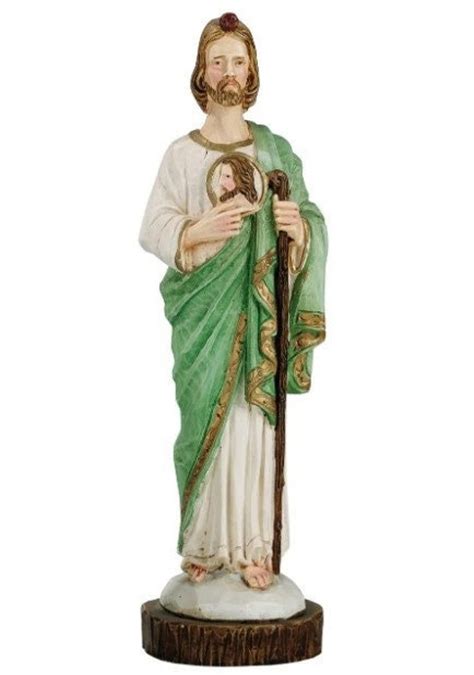 Statue Of Saint Jude Thaddeus 20 Cm 787 Inches In Hand Decorated Resin