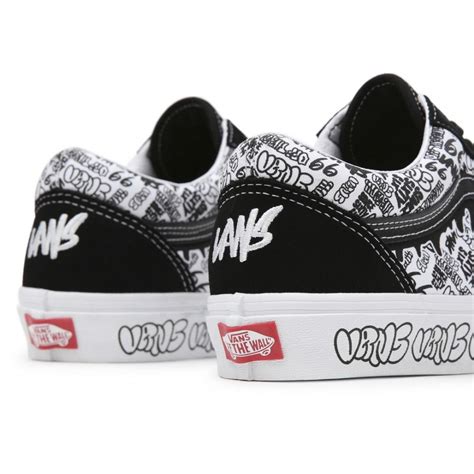 Vans M Old Skool Graffiti Blackwhite My Sneaker