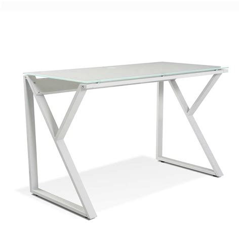 Unique Furniture Glass Top White Desk 223 Unique Desks