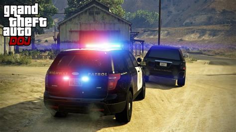 Gta 5 Roleplay Doj 149 Multiple Pursuits Law Enforcement Youtube