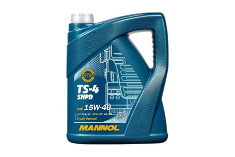 Минеральное моторное масло MANNOL TS-4 SHPD 15W40, 5 л 1453 - выгодная ...