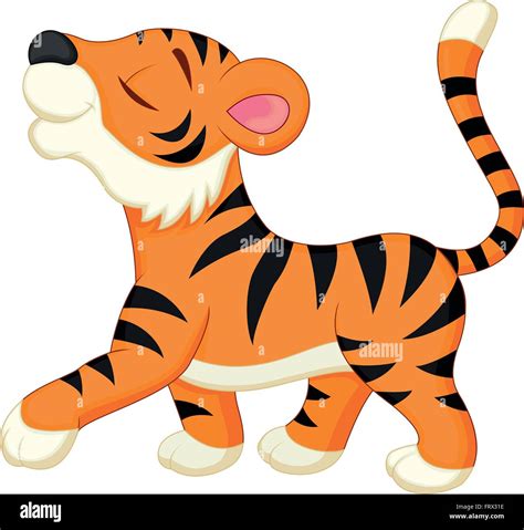 Cute Dibujos Animados De Tigre Imagen Vector De Stock Alamy