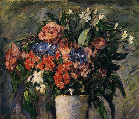 Pot Of Flowers 1876 Paul Cezanne